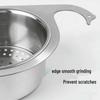 Stainless Steel Swan Dish Drying Rack with Kitchen Sink Faucet Drainer and Waste Filter Basket for Wet/Dry Separation