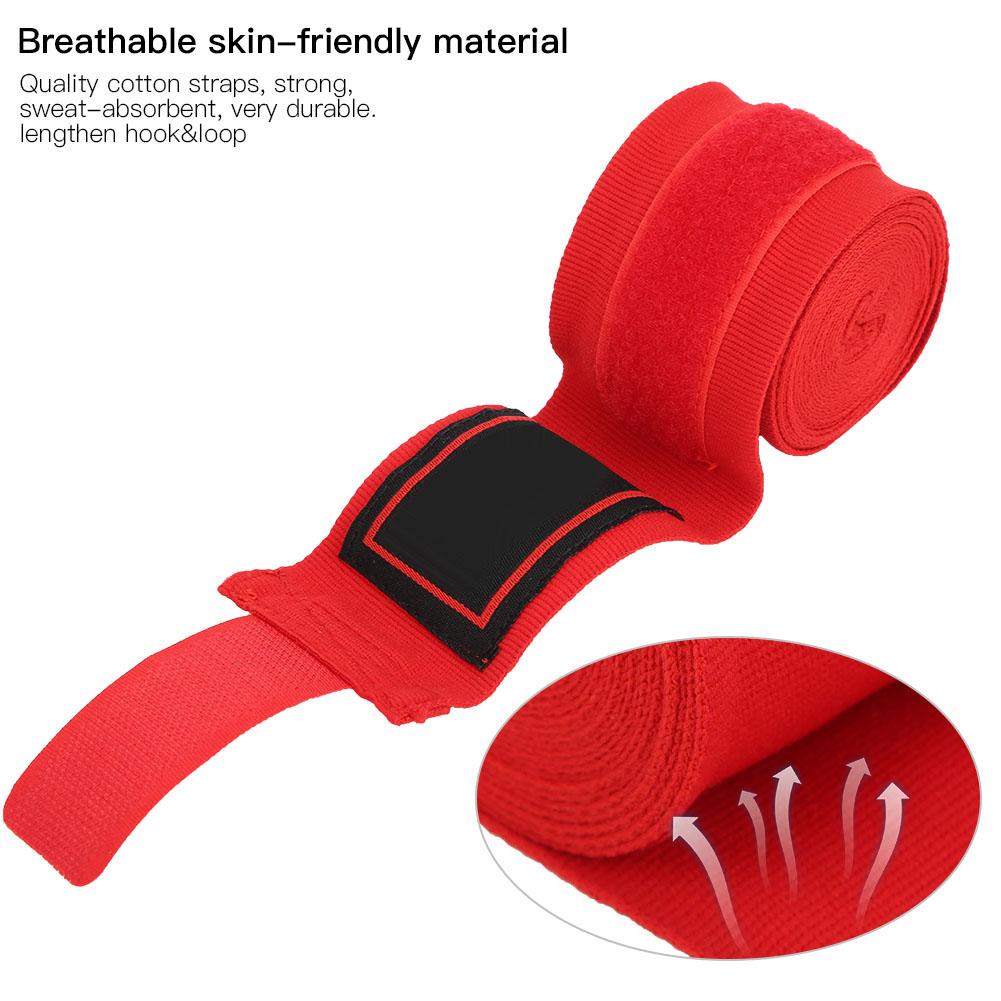 1Pair BN Elastic Boxing Fixing Belt Sanda Muay Thai Handwraps Wrist Bandage Sport Protective Gearred