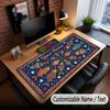 Fish Ocean Theme Custom Mouse Pad Personalized With Name Text Customized Desk Mat For Office Home Decor