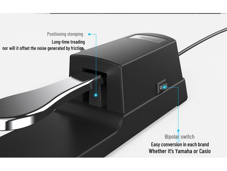 Universal MIDI Digital Piano Sustain Pedal for Electronic Organs and Synthesizers
