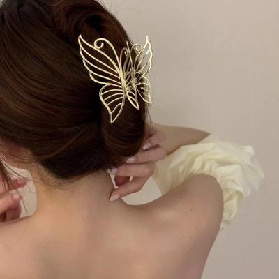 Premium Metall Schmetterling Haarnadel - Große Haarspange für Frauen