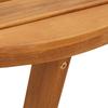 Outdoor Dining Table Round Ø110 X 75 Cm Solid Acacia Wood