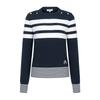 MARTINE GOLF Stripe Boat Neck Knit_Navy