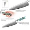 Professional Grade Kitchen Knife High-Class Chef's Knife Ergonomic Abalone Shell Handle Damascus Steel Chef Knives