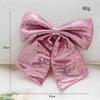Large Ribbon Bows Christmas Tree Ornament Handmade Birthday Gift Colorful Sequins Fabric Bowknot Party Accessories