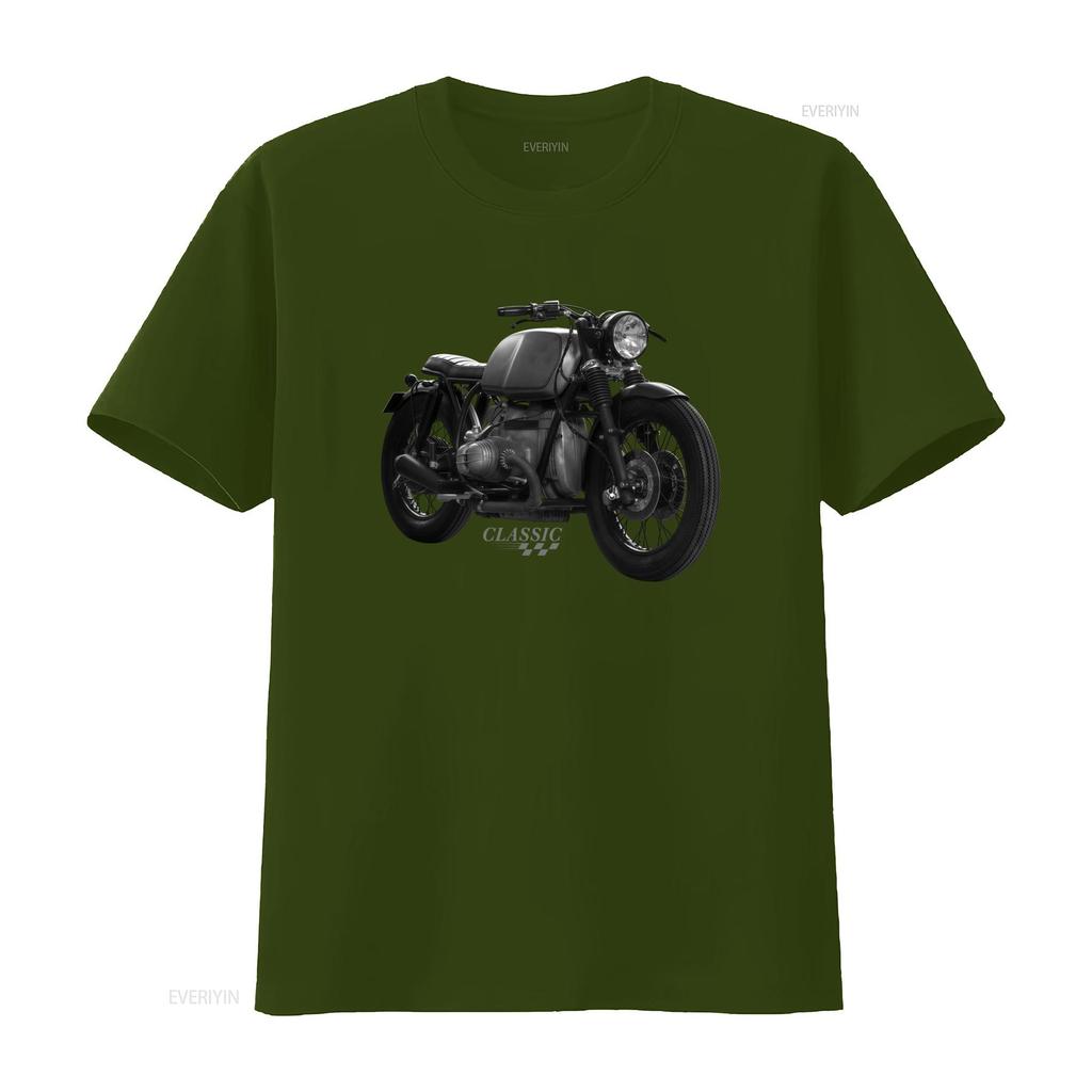 Klasické motocyklové tričko pro muže Vintage design Cafe Racer Perfektní pro motorkáře modely R 80 100 1200 GS vintage Vypraný móda