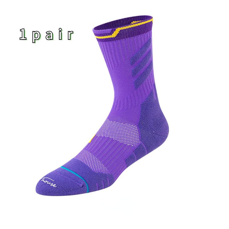 Calzini da basket Elite professionali antibatterici e spessi medi da uomo, taglia 39-44