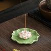 Ceramic Incense Burner Zen Chinese Style Tabletop Incense Base Censer Holder  For Household Aroma