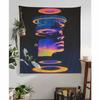 Abstract Futurism Wall Art Dark Colorful Colorful Tapestry Wall Hanging Bohemian Wall Tapestries Mandala Wall Art Decor