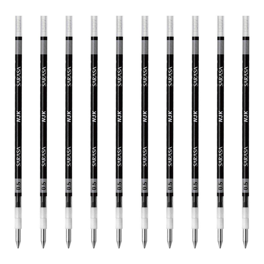 

Zebra ballpoint pen refill Prefeel Sarasa lead black 10 pieces BRNJK5BK NJK-0.5