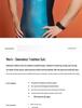 Combinaison de triathlon pour jeune homme: Tenue de compétition une pièce pour le cyclisme, la natation, la course à pied