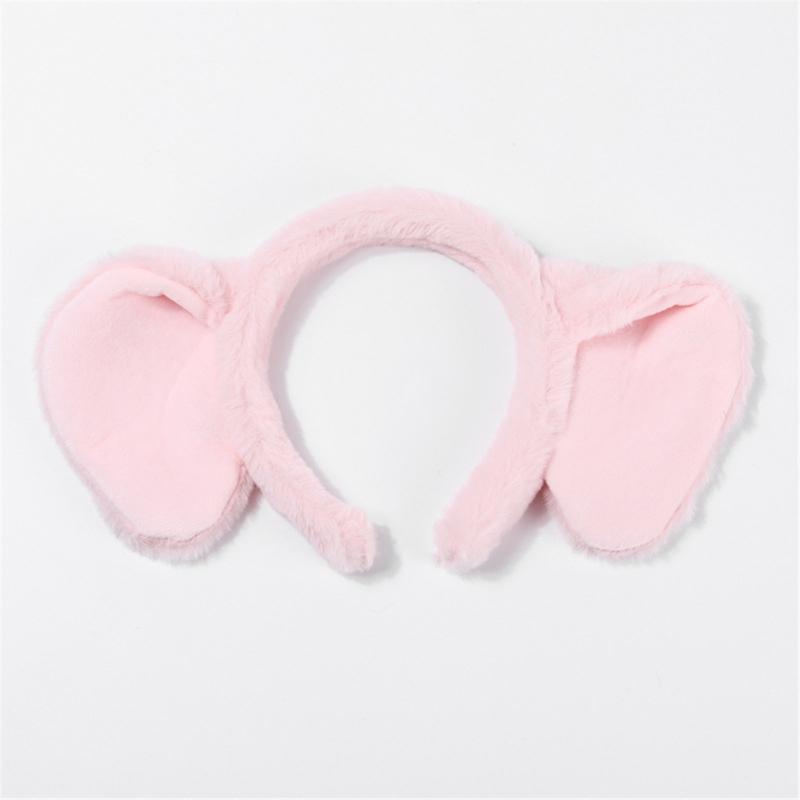 Plush Elephant Cartoon Headband for Kids Hairpieces Headwear Soft Hair Accessory for Makeup and Skincare