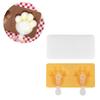 DIY Ice Cream Mold Maker Cake Chocolate Moulds with Sticks for Toddler Kid Adult Kitchen ToolYellow