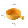 Factory Direct Sell Color Glazed Matte Nordic Baking Bowl Noodle Salad Bowl Ceramic Bowl With Handle