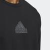 Adidas Solid Color Logo Crew Neck Sweatshirt Men Tops Black IP4965