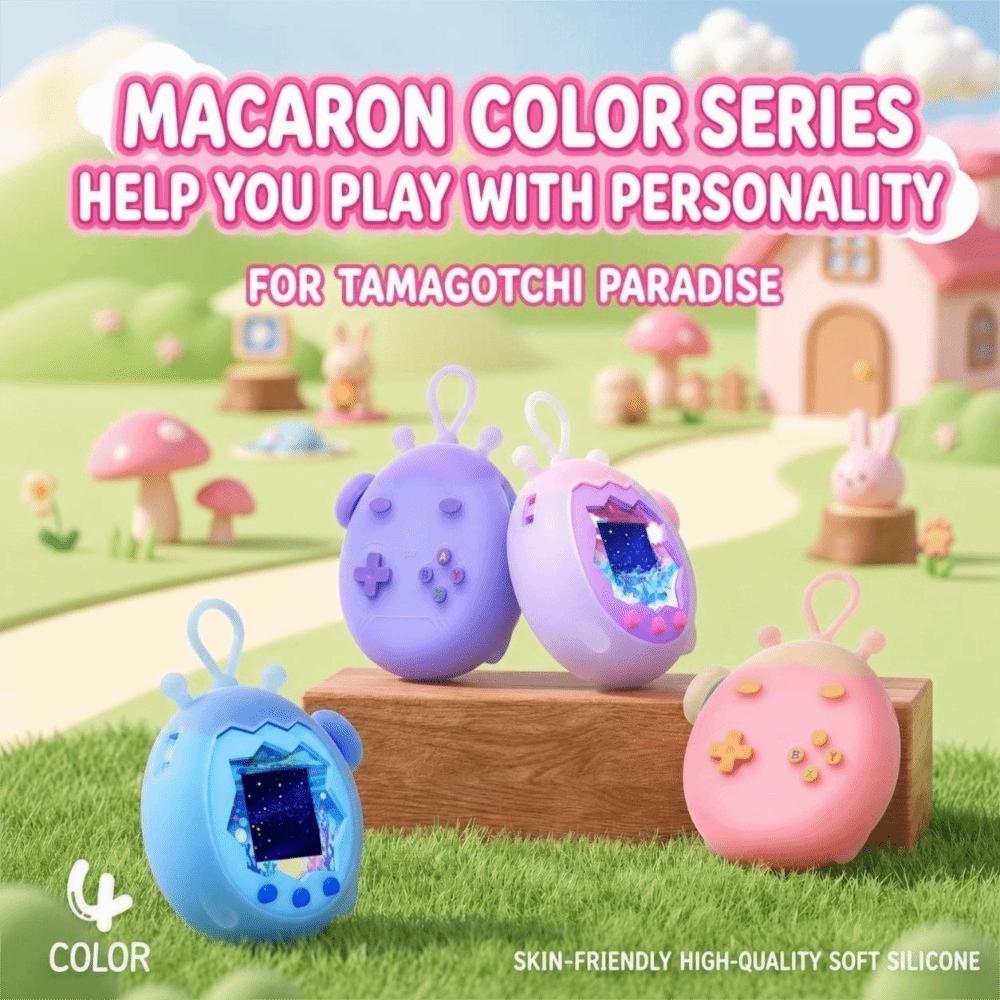 Portable Soft Shell with Knob Cap Protector Cover for Tamagotchi Paradise Electronic Pets Game Toys