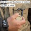 Portable Retractable Keychain Carabiner Badge Holder Strong Load-bearing Compact Size Portable Telescopic Keychain Clip Camping Accessories