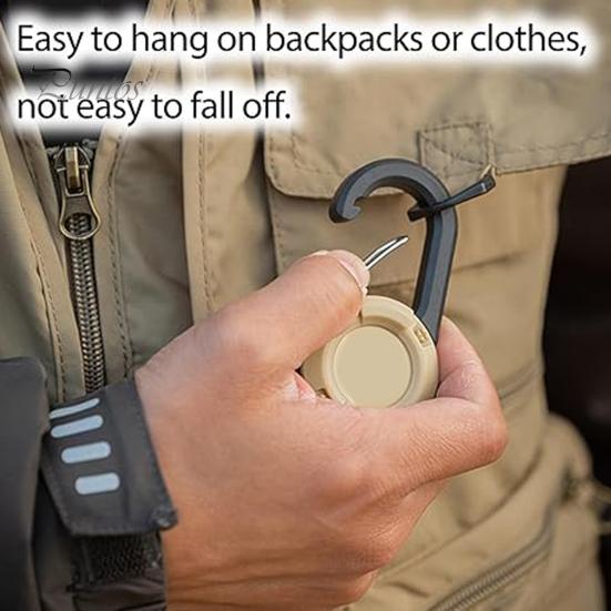 Portable Retractable Keychain Carabiner Badge Holder Strong Load-bearing Compact Size Portable Telescopic Keychain Clip Camping Accessories