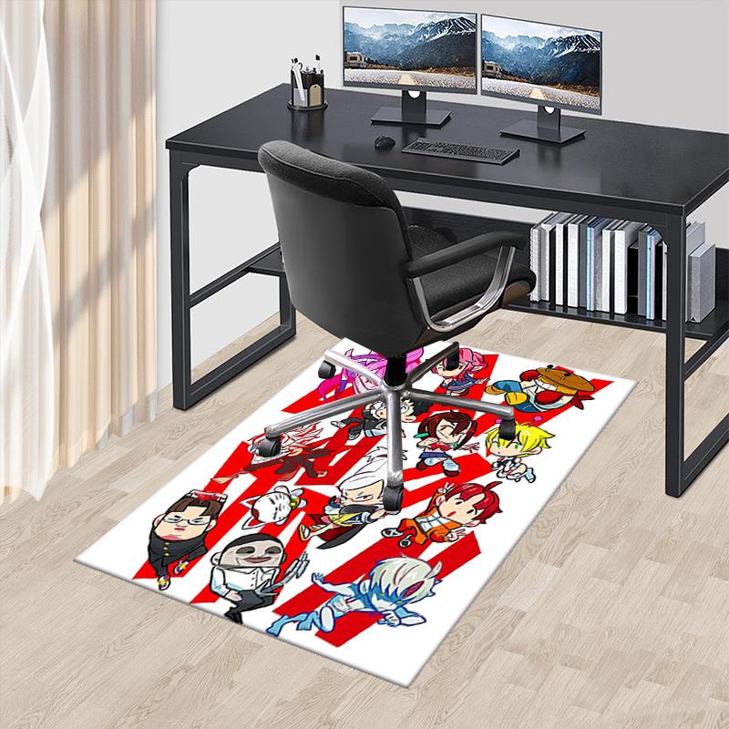 

1pc Anime Cartoon Design Office Chair Mat - Cute Characters for Desk, Anti-Slip Carpet for Home Decor, Suitable for All Seasons.U015 60cm by 90cm