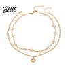 Dainty Necklace Bohemia Starfish Faux Pearl Lightweight Hypoallergenic Women Shell