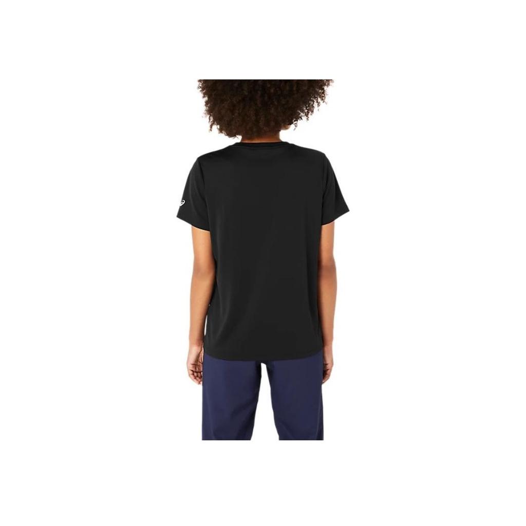 Asics Logo Crew Neck Soft Comfortable Sports Short Sleeve T-Shirt Women Tops Black 2032D020-001