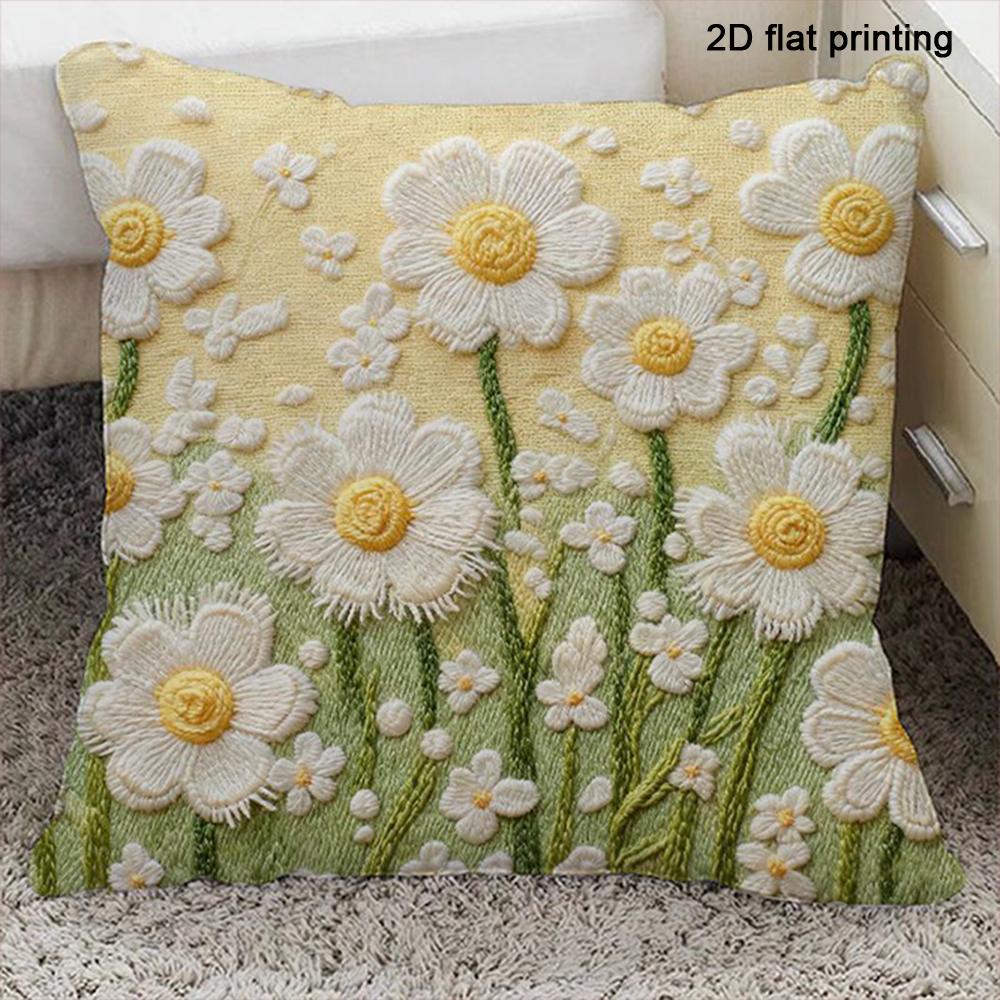 1pc Adorable Animal-Patterned 2D Flat Printing Pillowcases Sofa Bed Cushion Cover Home Bedroom Decoration