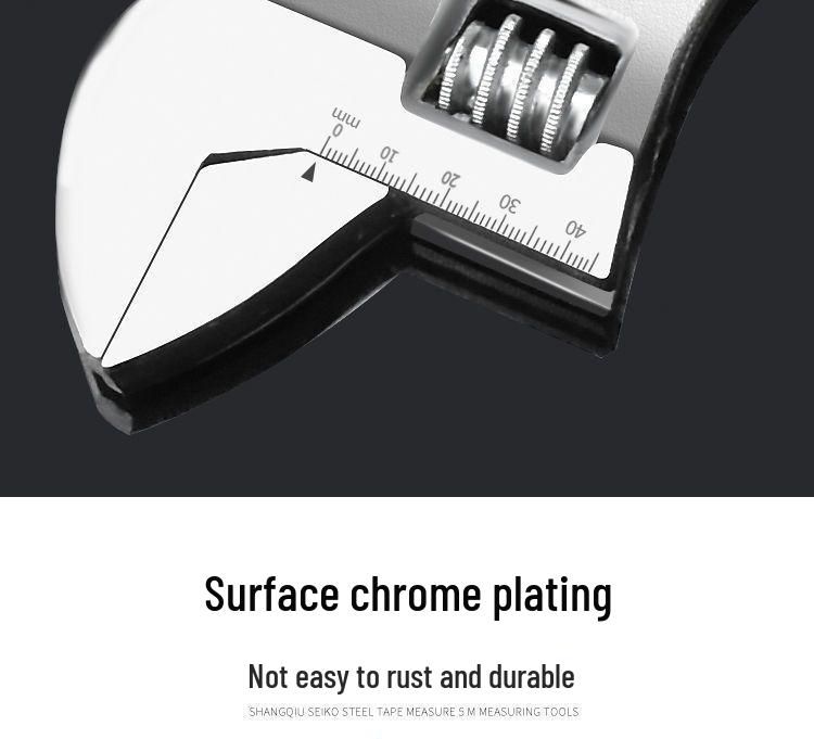 Universal Adjustable Wrench - Multifunctional with Large Opening (6-18 inches) High Hardness