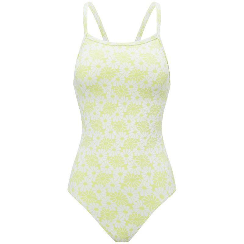 Sweet Cute One-piece Swimsuit Women's Belly Cover Show Slimming Hot Seaside Vacation Sports Racing Swimming Suit