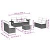 VidaXL Garden Lounge Set with Cushions 8 Pcs, Patio Sofas, Patio Furniture Set, Outdoor Furniture, Black 3224516