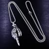 Necklace Hip Hop Versatile Skull Gesture Men and Women Casual Couple Pendant