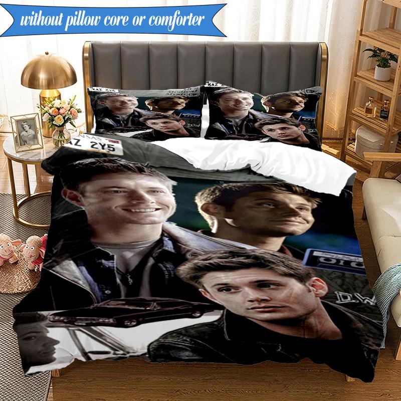 Super-natural Darkness Deliverance 3pcs Bedding set,Ideal for Bedroom, Dormitory,Including Duvet Cover And 2pcs Pillowcases,Fan Gifts