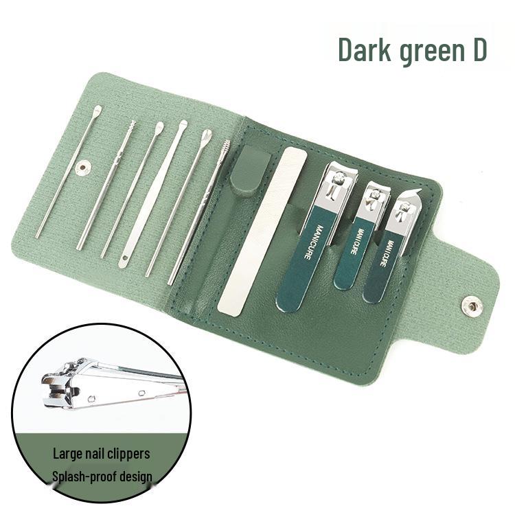 10-Piece Anti-Splash Nail Clipper & Ear Spoon Beauty Set