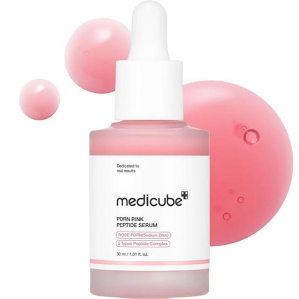 MEDICUBE PDRN Pink Peptide Ampoule Skin Repair Firming Serum 30ml Special Set (+Ampoule 10ml + Moisture Cream 10ml)