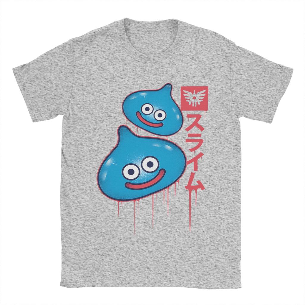 Unisexs Slimes Anime Game Dragon Quest T Shirt  100 Cotton Tops Humorous Short Sleeve Crew Neck Tees Summer TShirts