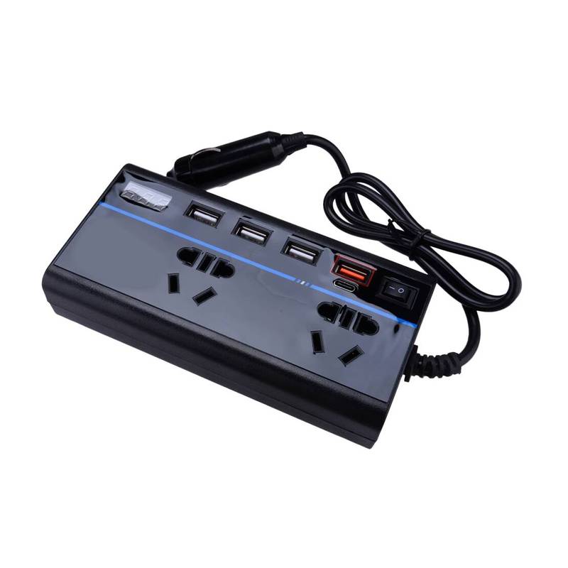 200W DC 12V to 240V 4USB Car SUV Truck Phone Charger Power Inverter Converter Universal