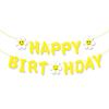 Kindergeburtstagsparty Dekoration Mori Blätter Happy Birthday Buchstaben La Flag Smiley Sonnenblume Gänseblümchen La Blume