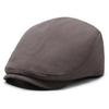 Britský styl Newsboy Cap Pánské Jednobarevné Peaked Cap Forward Cap Outdoor Baret Plochá Cap Driver Ivy Hat Gatsby Painters Klobouky