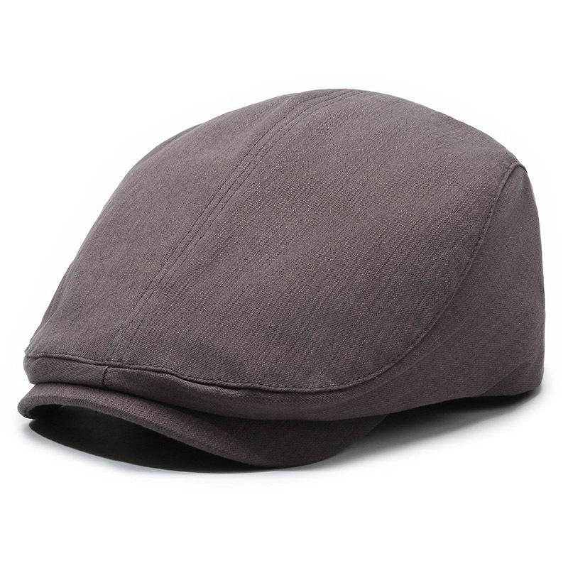 Britský styl Newsboy Cap Pánské Jednobarevné Peaked Cap Forward Cap Outdoor Baret Plochá Cap Driver Ivy Hat Gatsby Painters Klobouky