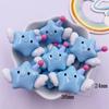 Resin Kawaii Colorful Cartoon Angel Star Baby Flatback Stone Figurines 6PCS DIY Bow Scrapbook Accessories Home Decor Crafts