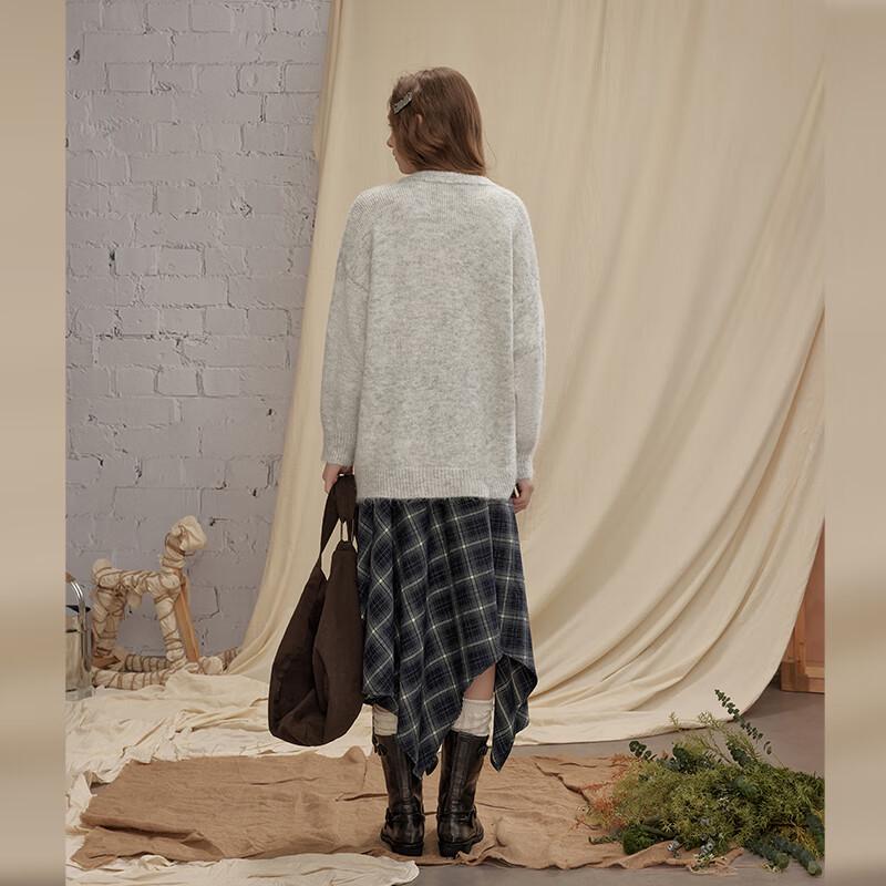 UNIFREE Women's Animal Jacquard Knit Cardigan