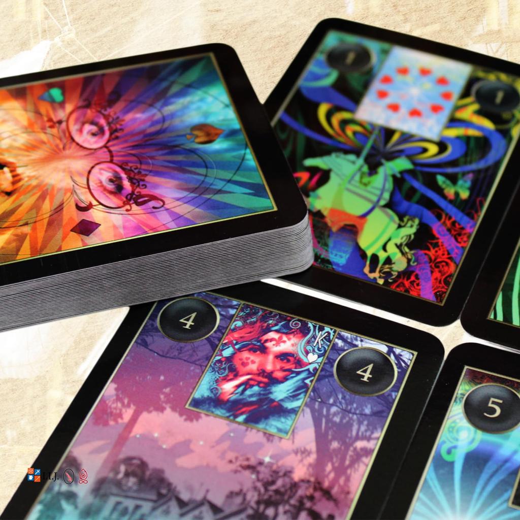 I.I.J Lenormand Cards, Lenormand Cartomancy Oracle Cards, Fortune Telling, with Japanese Instructions, Authentic