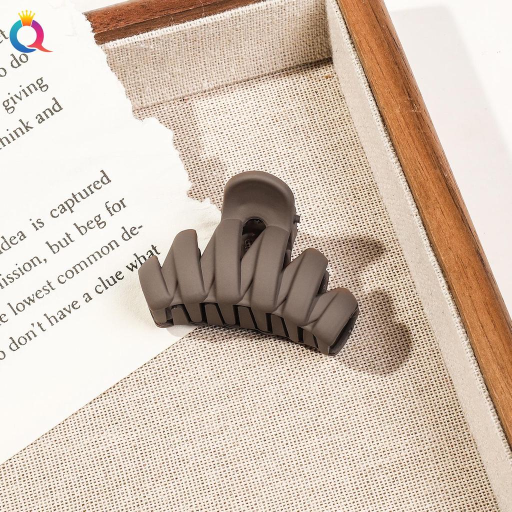 Ki Yue Korean Matte High Ponytail Small Claw Clip for Versatile Updo Hair Styling