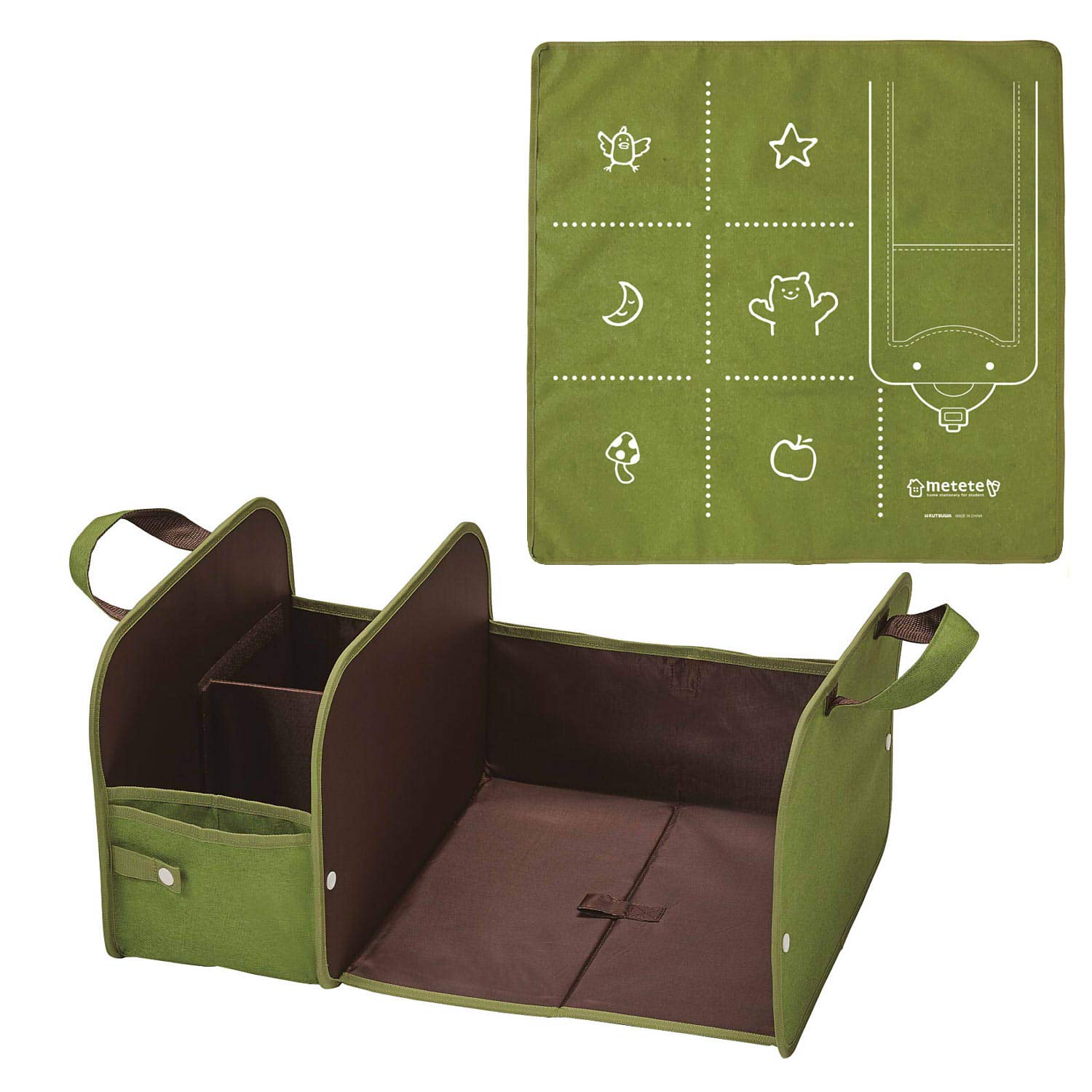 

Kutsuwa METETE Чехол для хранения с местом для рандосэру! Набор, Зеленый, ME207GR, Включает Подготовительный Коврик