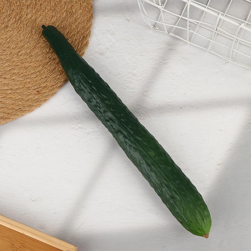 Realistic Soft And Safe Rtificial Simulation Vegetables Ornament Fake Cucumber Aubergine Display Replicas For Photography Props