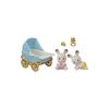 Sylvanian Families Doll & Furniture Set [Chocolate Rabbit Twins - Furniture Set] DF-14 ST Mark Certified Ages 3+ Toy Dollhouse Sylvanian Families