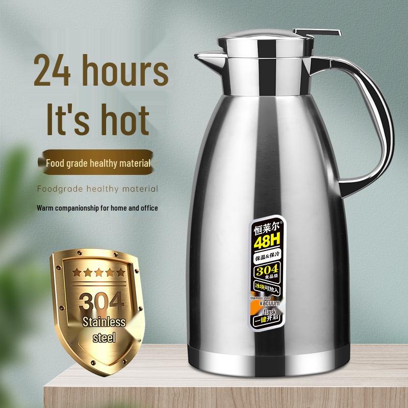 Stainless Steel Large Capacity Insulated Thermos Kettle for Stewing and Boiling Water