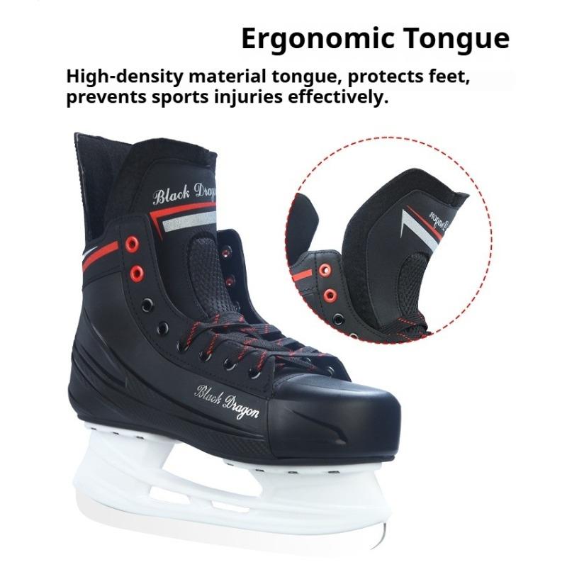 Professional Ice Hockey Skating Shoes PP Shell Ice & Roller Skates with Stainless Steel Blade for Adults Children Beginners