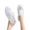 Single net flat-soled women's shoes 2025 new breathable ins versatile mesh surface summer ultra-light and thin board shoes white shoes trendy shoes