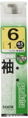 Gamakatsu Threaded Sleeve Hook, Brown, Size 6 - Line 1 Fishing Hook