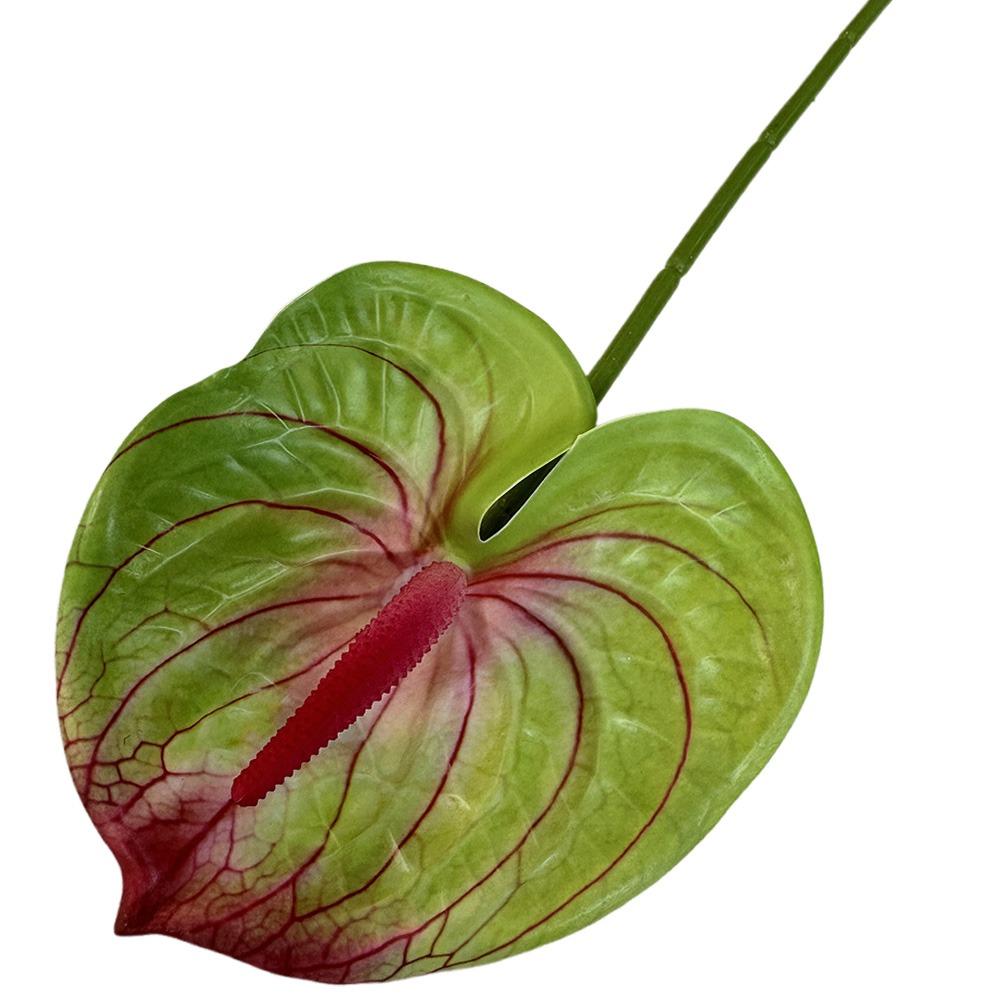 Soft Rubber Artificial Small Anthurium 60cm Simulation Plant Creative Fake Flower  DIY Accessories